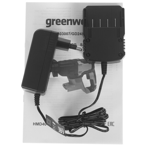 Купить Перфоратор GreenWorks GD24SDS2 24V  9305449. Характеристики, отзывы и цены в Донецке