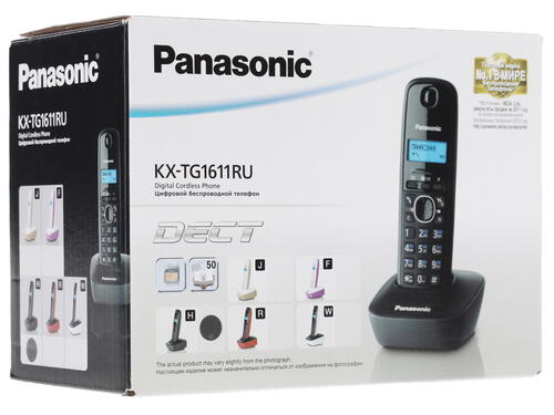 Купить Телефон беспроводной (DECT) Panasonic KX-TG1611RUH  0133097. Характеристики, отзывы и цены в Донецке