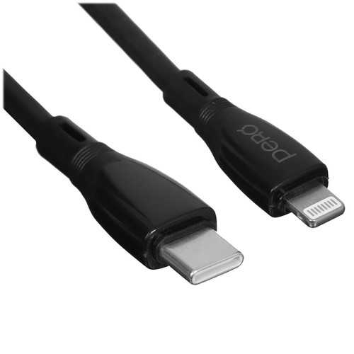 Купить Кабель PERO Lightning 8-pin - USB Type-C черный  5474206. Характеристики, отзывы и цены в Донецке