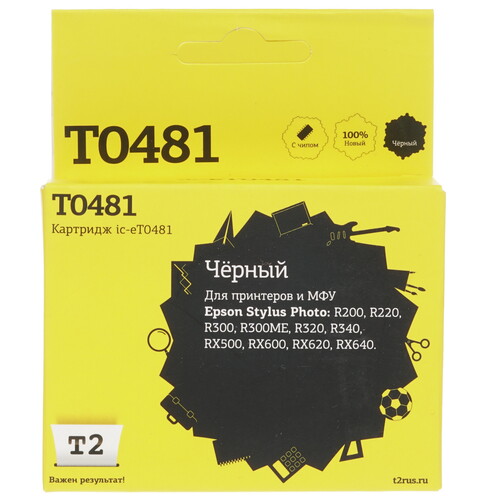 Купить Картридж T2 IC-ET0481 черный  7941949. Характеристики, отзывы и цены в Донецке