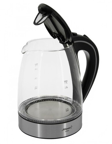 Купить Электрочайник Atlanta ATH-691 черный  8141624. Характеристики, отзывы и цены в Донецке