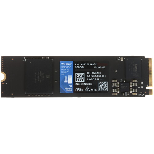 Купить 500 ГБ M.2 NVMe накопитель WD Blue SN5000  5631356. Характеристики, отзывы и цены в Донецке