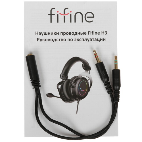 Купить Проводные наушники Fifine H3 черный 2023  5475616. Характеристики, отзывы и цены в Донецке