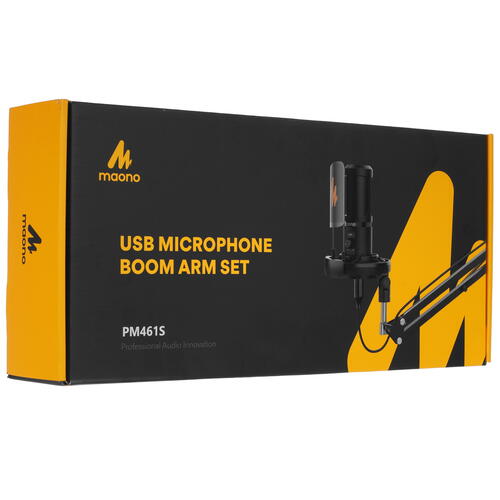 Купить Микрофонный комплект Maono AU-PM461S черный  5043925. Характеристики, отзывы и цены в Донецке