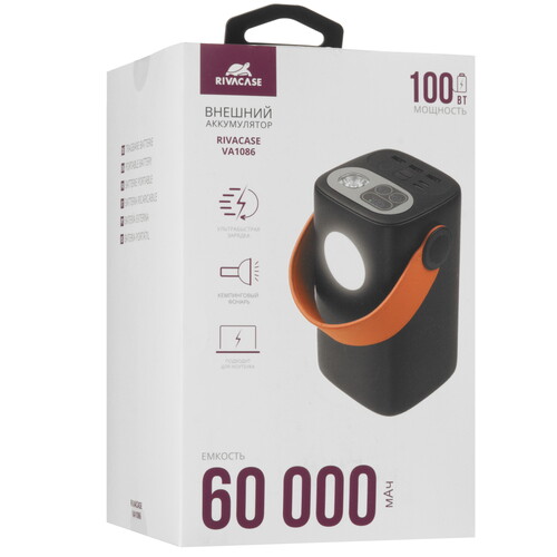 Купить Портативный аккумулятор RIVACASE VA1086 черный  9294453. Характеристики, отзывы и цены в Донецке