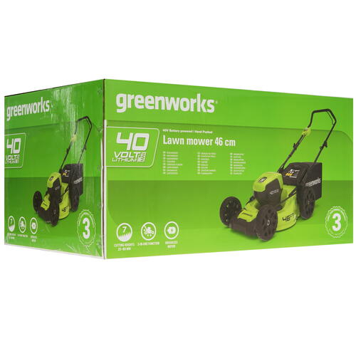 Купить Газонокосилка аккумуляторная GreenWorks GD40LM46HP 40V  5081644. Характеристики, отзывы и цены в Донецке