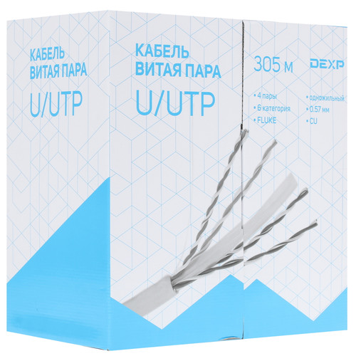 Купить Витая пара DEXP TP6cUUTP305G  1133436. Характеристики, отзывы и цены в Донецке