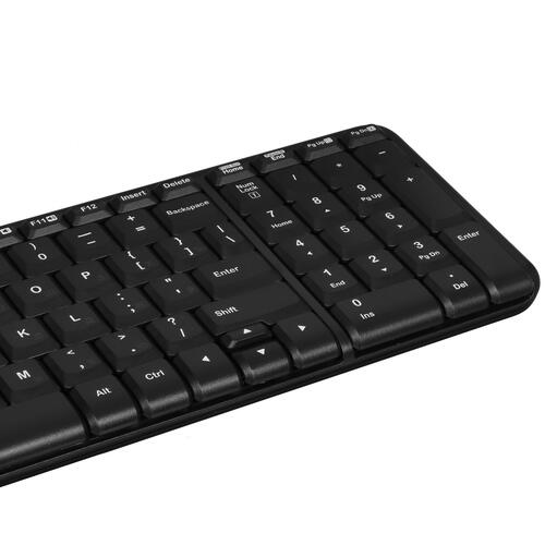 Купить Клавиатура+мышь беспроводная   Logitech MK220 черный  5074593. Характеристики, отзывы и цены в Донецке