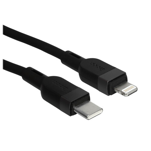 Купить Кабель круглый Hoco Lightning 8-pin - USB Type-C черный 3 м  5603635. Характеристики, отзывы и цены в Донецке