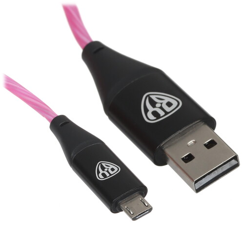 Купить Кабель круглый BY micro USB - USB 2.0 Type-A розовый 1 м  5482257. Характеристики, отзывы и цены в Донецке