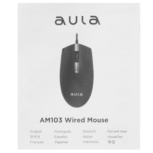 Купить Мышь проводная AULA AM103  9045126. Характеристики, отзывы и цены в Донецке