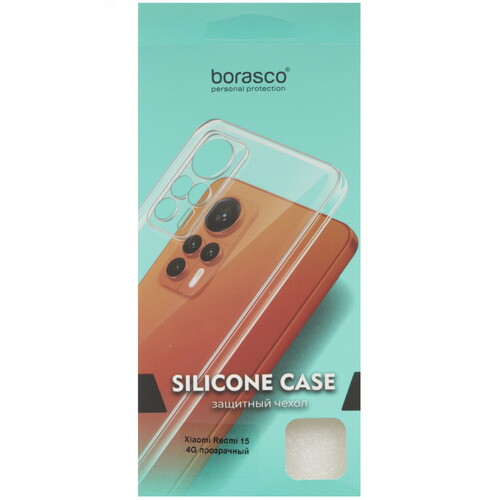 Купить Накладка  BoraSCO Silicone Case для Xiaomi REDMI 15 5G прозрачный  5637954. Характеристики, отзывы и цены в Донецке