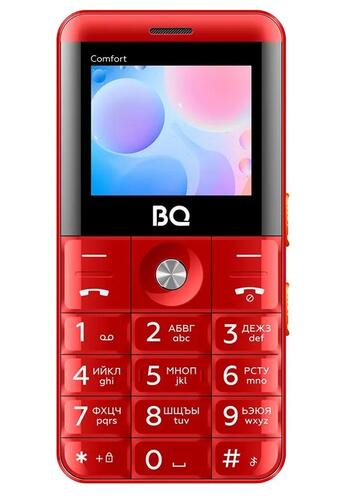 Купить Сотовый телефон BQ 2006 Comfort красный/черный  9111936. Характеристики, отзывы и цены в Донецке