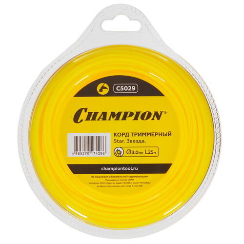 Купить Леска для триммеров Champion Star C5029  1215870. Характеристики, отзывы и цены в Донецке