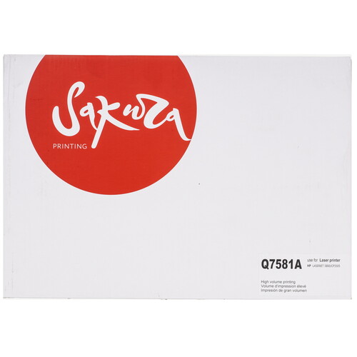 Купить Картридж лазерный SAKURA Q7581A голубой  5364067. Характеристики, отзывы и цены в Донецке