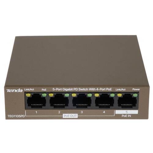 Купить Коммутатор Tenda TEG1105PD  4856795. Характеристики, отзывы и цены в Донецке