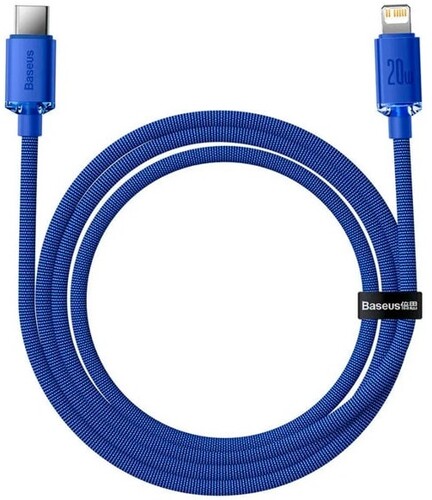 Купить Кабель круглый Baseus Lightning 8-pin - USB Type-C синий 2 м  5627609. Характеристики, отзывы и цены в Донецке