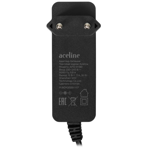 Купить Адаптер питания сетевой Aceline APD-SY361  9315661. Характеристики, отзывы и цены в Донецке