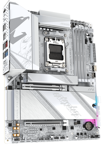 Купить Материнская плата GIGABYTE X870 AORUS ELITE X3D ICE  5639850. Характеристики, отзывы и цены в Донецке