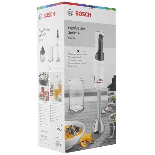 Купить Блендер погружной Bosch MSM4W420 белый  5610485. Характеристики, отзывы и цены в Донецке