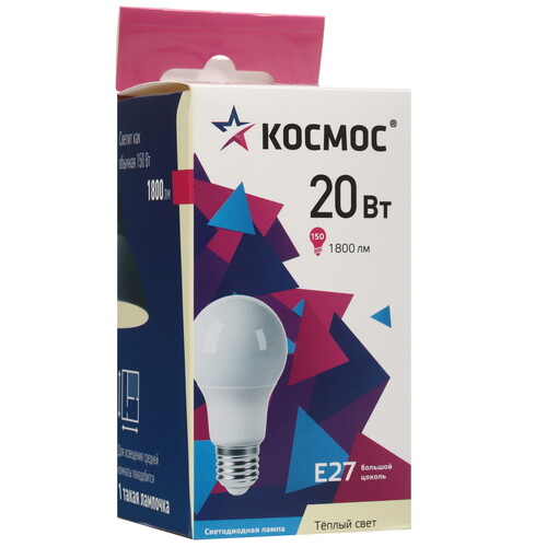 Купить Лампа светодиодная Космос LkecLED20wA60E2730  9112145. Характеристики, отзывы и цены в Донецке