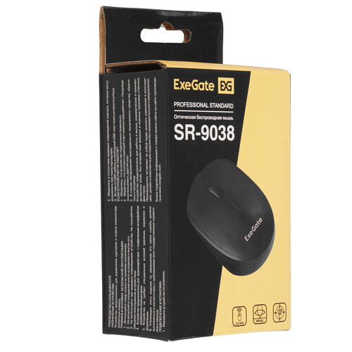 Купить Мышь беспроводная ExeGate Professional Standard SR-9038  9197715. Характеристики, отзывы и цены в Донецке