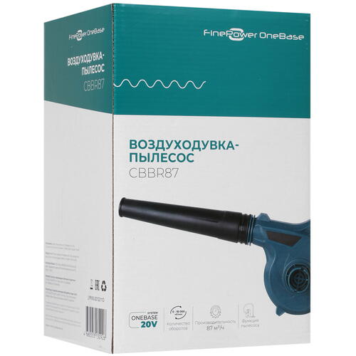 Купить Воздуходувка-пылесос FinePower CBBR87 OneBase20  4748927. Характеристики, отзывы и цены в Донецке