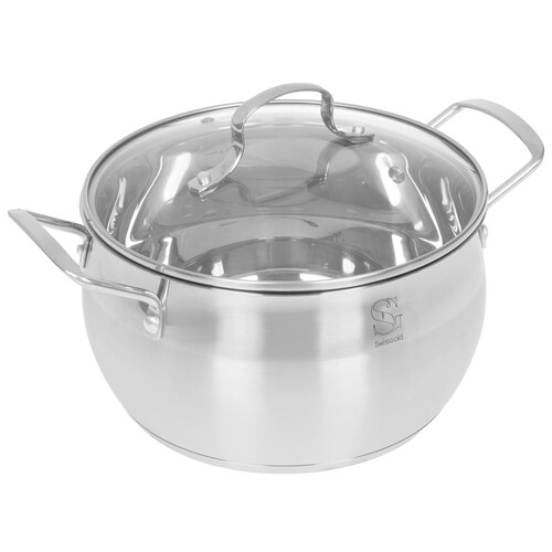 Купить Кастрюля Swisgold Capella SG-18070 4.7 л 22 см серебристый  9151804. Характеристики, отзывы и цены в Донецке