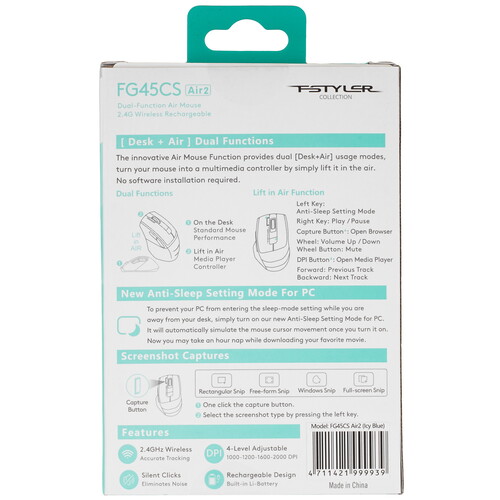 Купить Мышь беспроводная A4Tech Fstyler FG45CS Air2  9189008. Характеристики, отзывы и цены в Донецке
