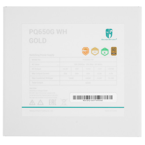 Купить Блок питания DEEPCOOL GamerStorm PQ650G WH [R-PQ650G-FD0W-WGEU-V1] белый  5633965. Характеристики, отзывы и цены в Донецке