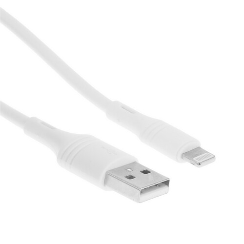 Купить Кабель круглый Borofone Lightning 8-pin - USB 2.0 Type-A белый 1 м  9238183. Характеристики, отзывы и цены в Донецке