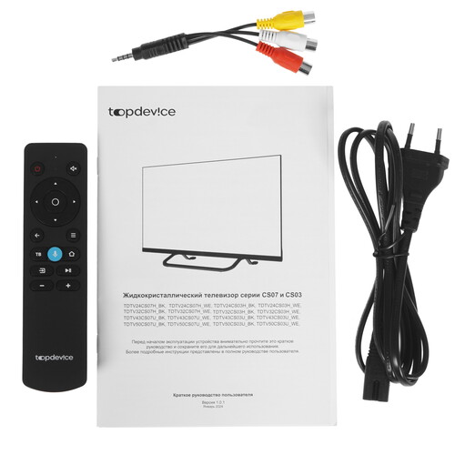 Купить 32" (80 см) Телевизор Topdevice TDTV32CS07H черный  9239242. Характеристики, отзывы и цены в Донецке