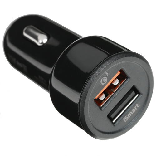 Купить Автомобильное ЗУ Olmio 038718 черный  1385492. Характеристики, отзывы и цены в Донецке