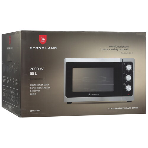 Купить Мини-печь Stone Land SLO-5502B серый  9309152. Характеристики, отзывы и цены в Донецке