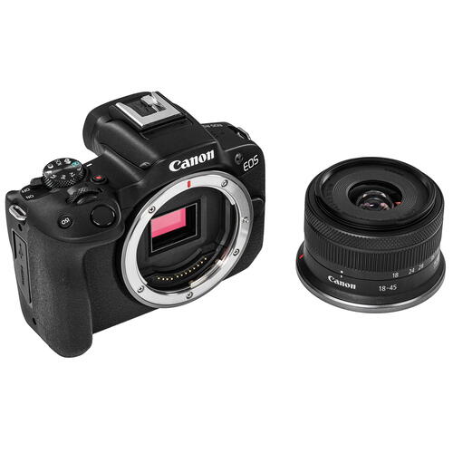 Купить Беззеркальный фотоаппарат Canon EOS R50 Kit 18-45 RF черный  5414492. Характеристики, отзывы и цены в Донецке