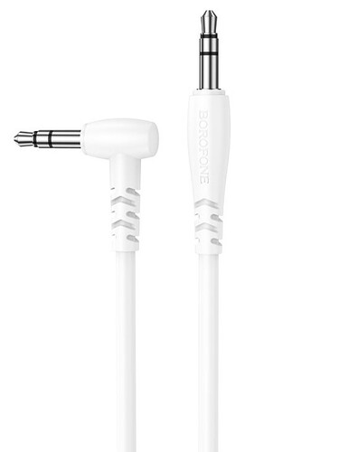 Купить Кабель   Borofone jack 3.5 мм - jack 3.5 мм белый  5474933. Характеристики, отзывы и цены в Донецке