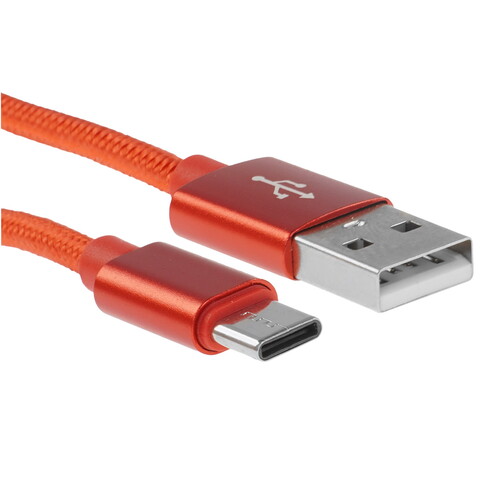 Купить Кабель круглый Defender USB Type-C - USB 2.0 Type-A красный 1 м  9204497. Характеристики, отзывы и цены в Донецке