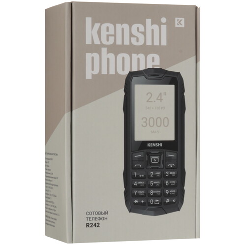 Купить Сотовый телефон KENSHI R242 черный  9115082. Характеристики, отзывы и цены в Донецке