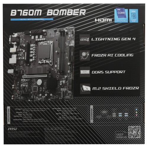 Купить Материнская плата MSI B760M BOMBER  5462219. Характеристики, отзывы и цены в Донецке