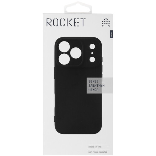 Купить Накладка  Rocket Sense для Apple iPhone 17 Pro черный  5639085. Характеристики, отзывы и цены в Донецке