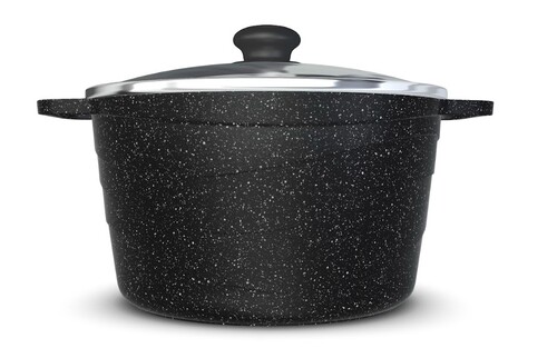 Купить Кастрюля НМП Neva Granite NG6640 4 л 23.2 см черный  9149674. Характеристики, отзывы и цены в Донецке