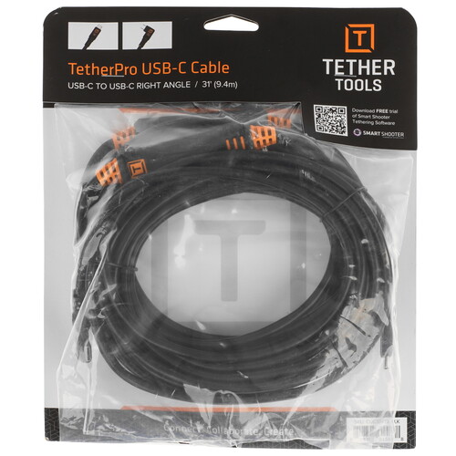 Купить Кабель круглый Tether Tools USB Type-C - USB Type-C черный 9.4 м  5605745. Характеристики, отзывы и цены в Донецке