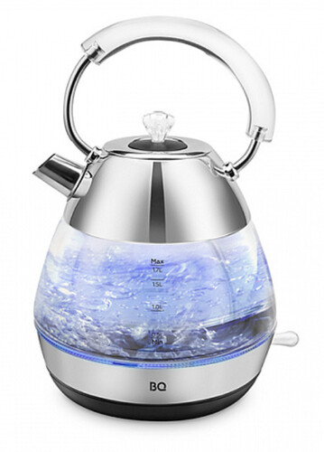 Купить Электрочайник BQ KT1737G серебристый  9072999. Характеристики, отзывы и цены в Донецке
