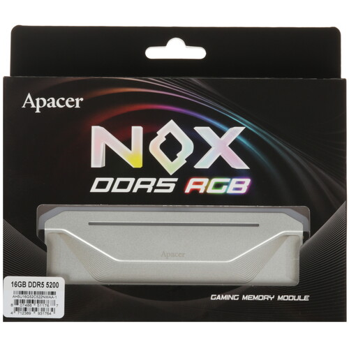Купить Оперативная память Apacer NOX RGB [AH5U16G52C522NWAA-1] 16 ГБ  5616648. Характеристики, отзывы и цены в Донецке