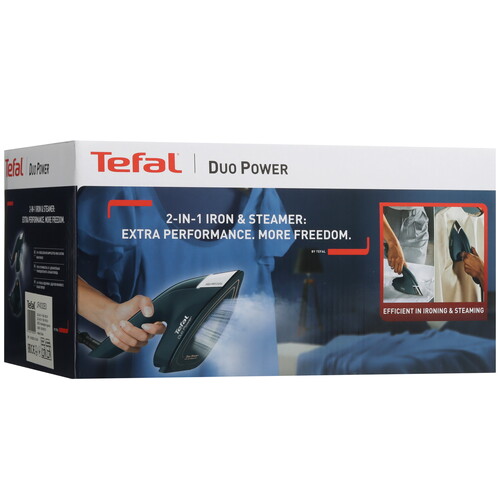 Купить Утюг-отпариватель Tefal DUO POWER JF4032E0 синий  5605385. Характеристики, отзывы и цены в Донецке