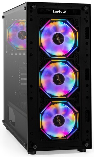 Купить Корпус ExeGate i3 BASE [EX294967RUS] черный  9101561. Характеристики, отзывы и цены в Донецке