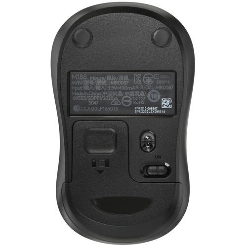 Купить Мышь беспроводная Logitech M186  5053862. Характеристики, отзывы и цены в Донецке