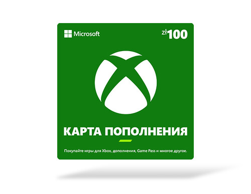 Купить Пополнение баланса сервиса Xbox (Microsoft Store)  100 PLN  5617202. Характеристики, отзывы и цены в Донецке