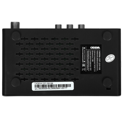Купить Приставка для цифрового ТВ Cadena CDT-2351SB черный  9093562. Характеристики, отзывы и цены в Донецке
