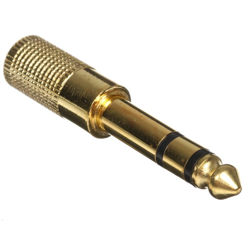 Купить Адаптер   Cablexpert jack 6.3 мм - jack 3.5 мм золотистый  5611327. Характеристики, отзывы и цены в Донецке